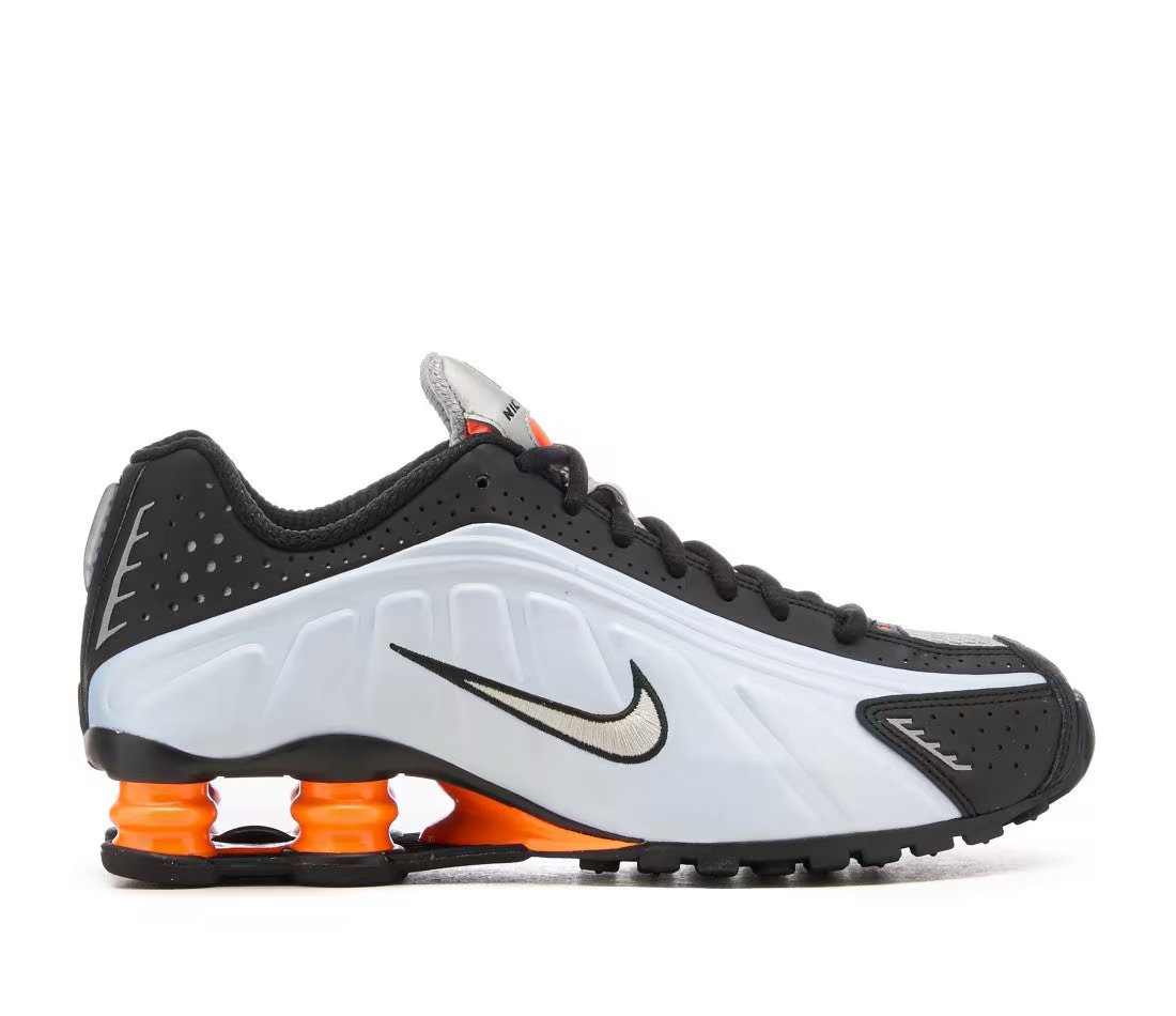 Nike Nike Shox R4 Blue Tint Total Orange Black Metallic Silver