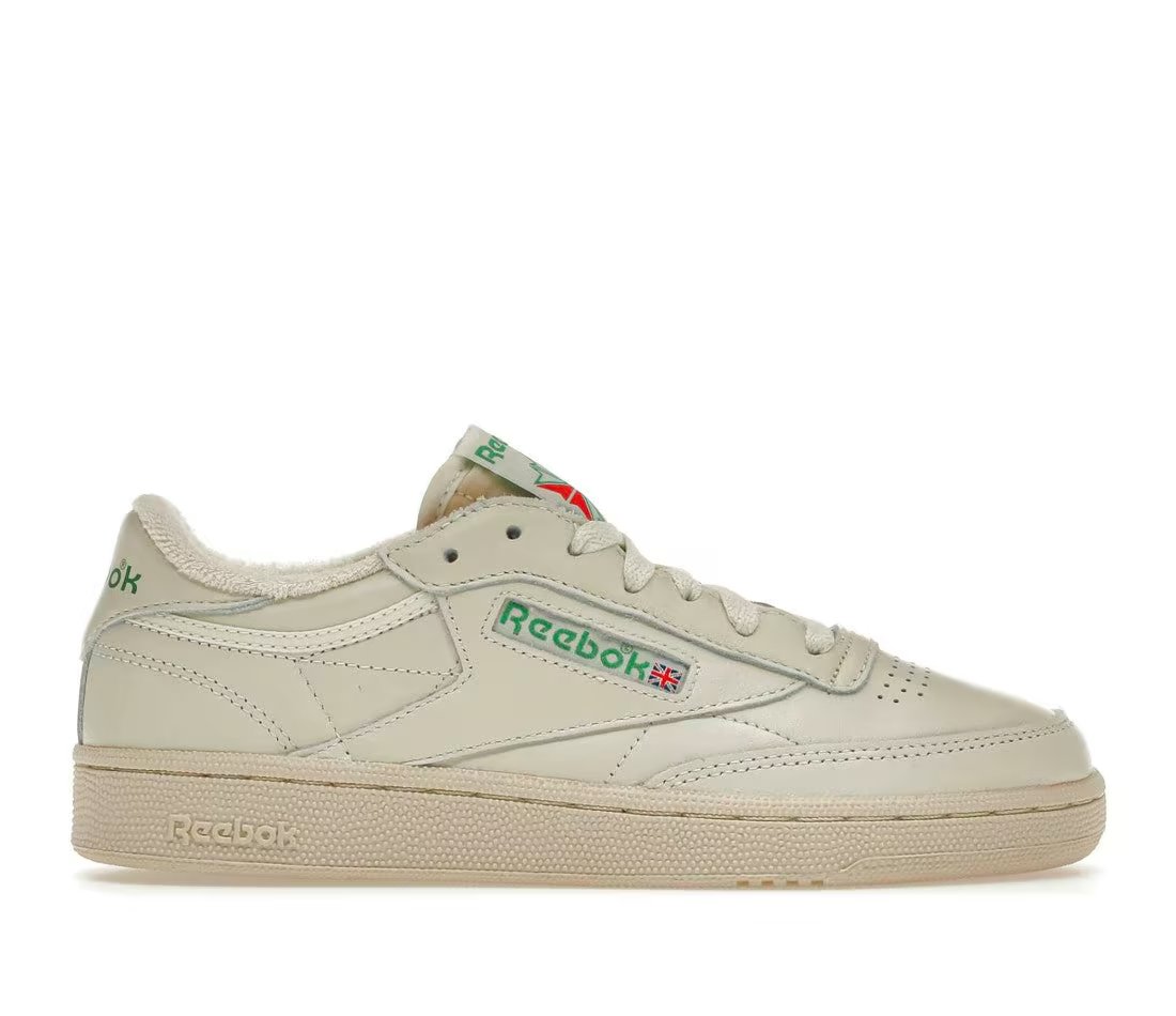 Reebok Club C 85 Vintage Chalk Glen Green — vue principale