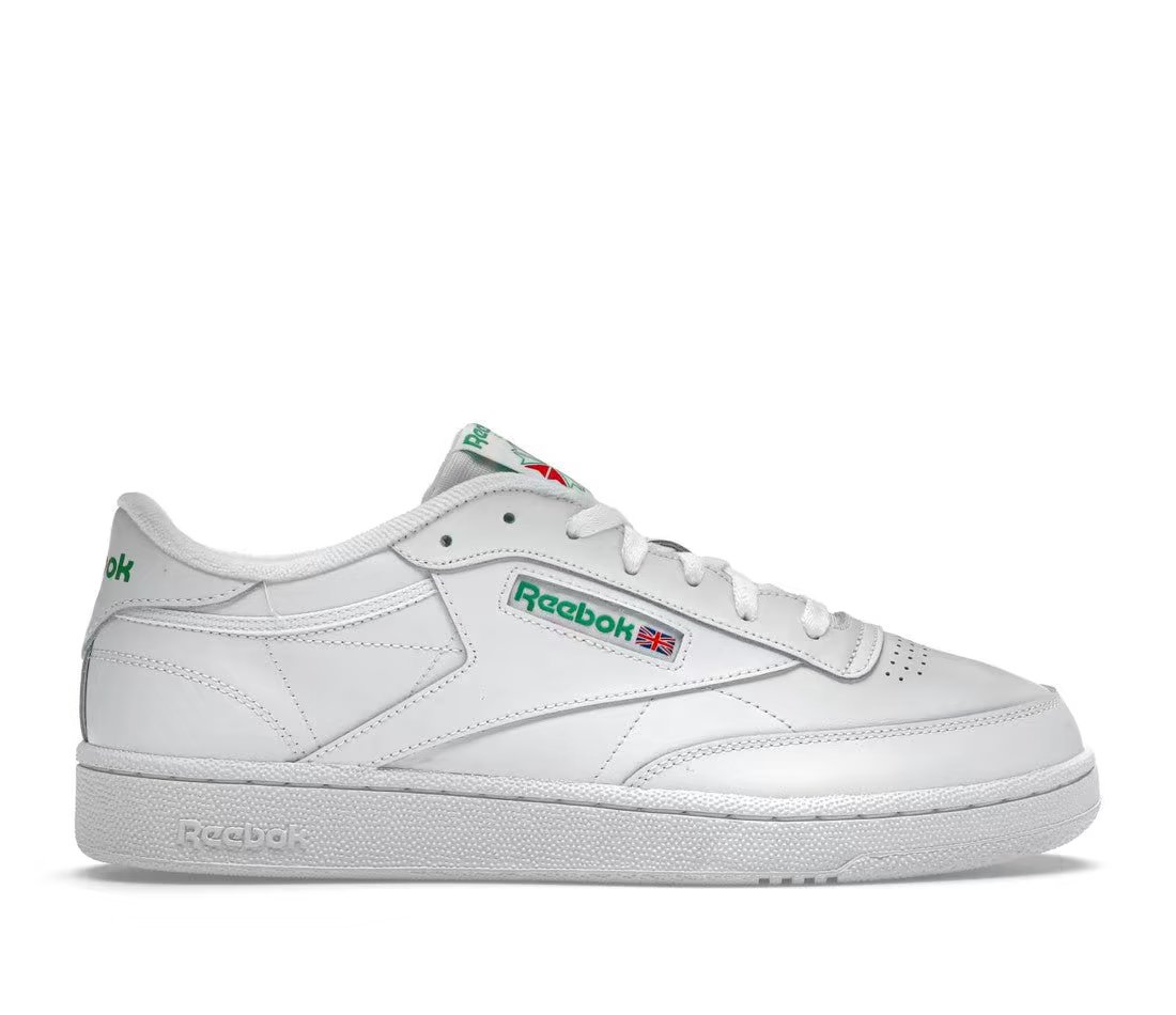Reebok Club C 85 White Green — vue principale