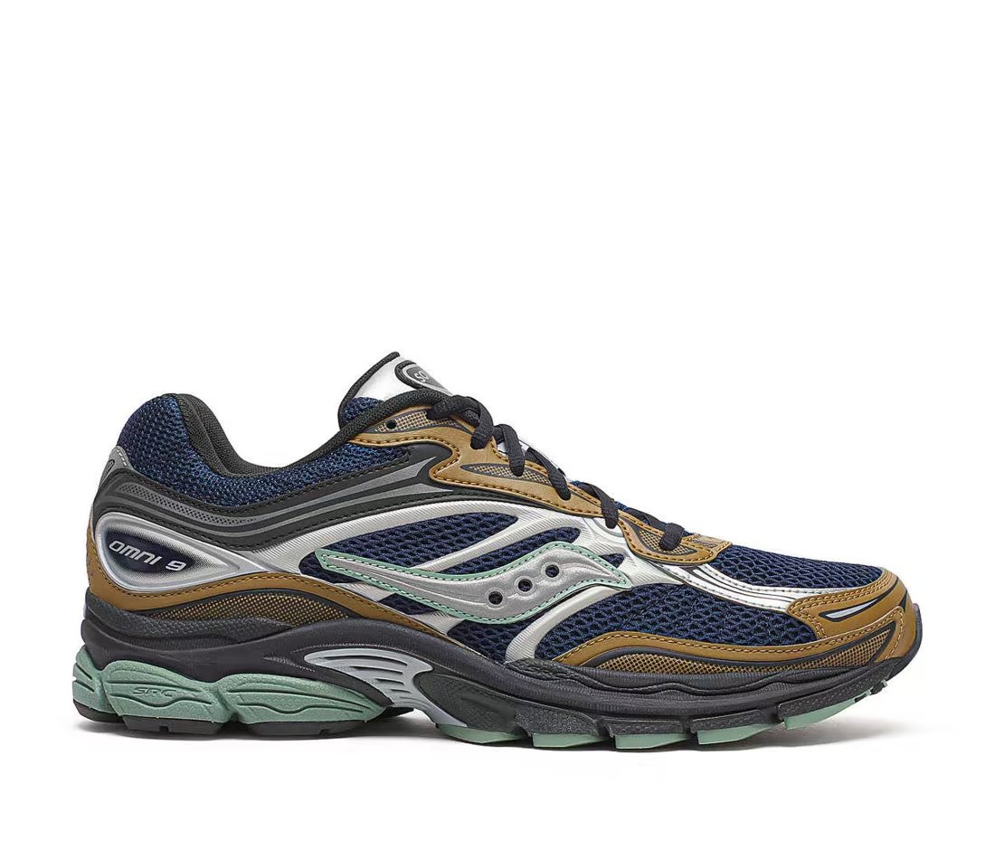 Saucony Saucony ProGrid Omni 9 Tomorrow, Meet Yesterday Pack Brown Navy