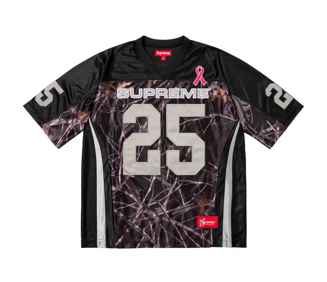 Supreme Supreme Breast Cancer Awareness Football Jersey Black