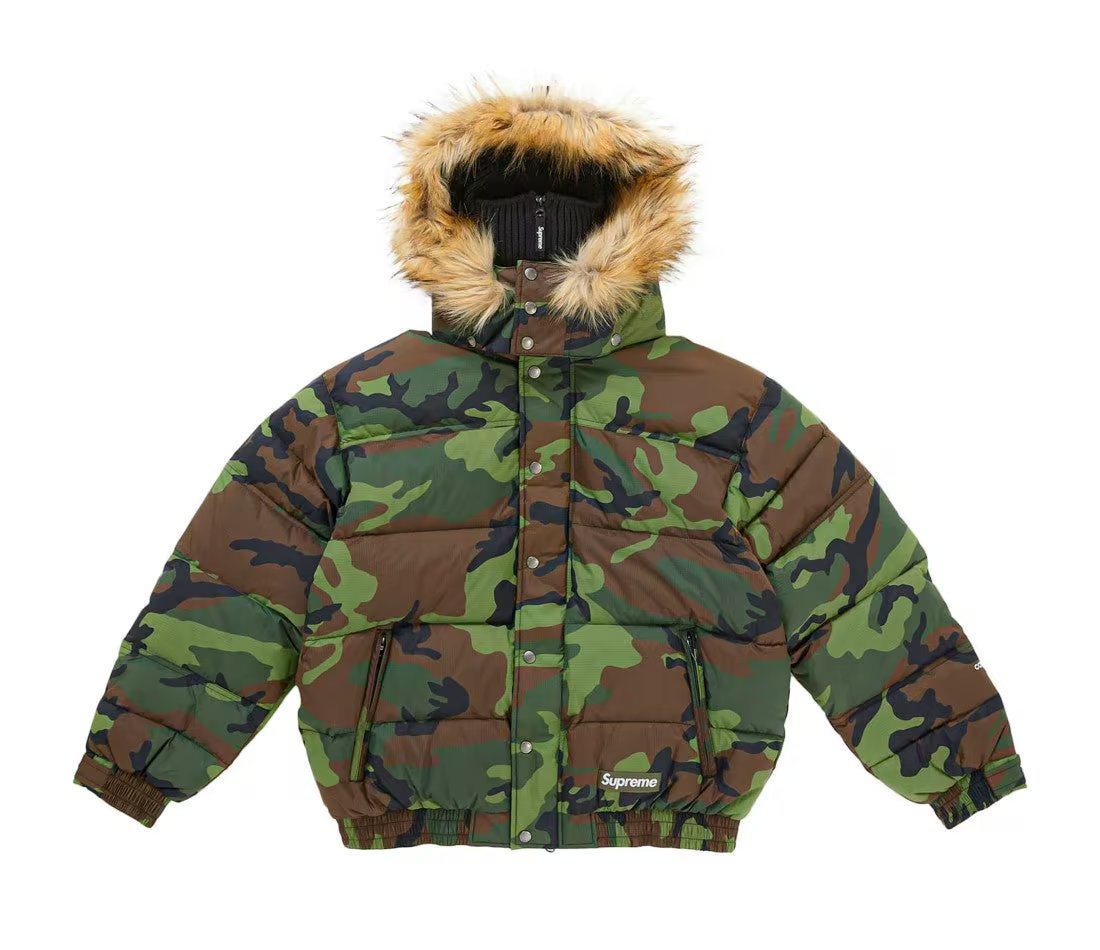 Supreme Supreme Facemask 700-Fill Down Puffer Jacket Woodland Camo