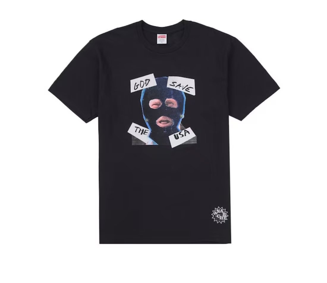 Supreme Supreme God Save Us Tee Black