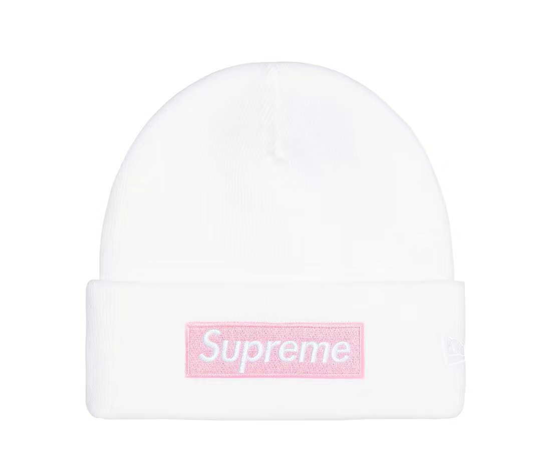 Supreme Supreme New Era Box Logo Beanie (FW25) White