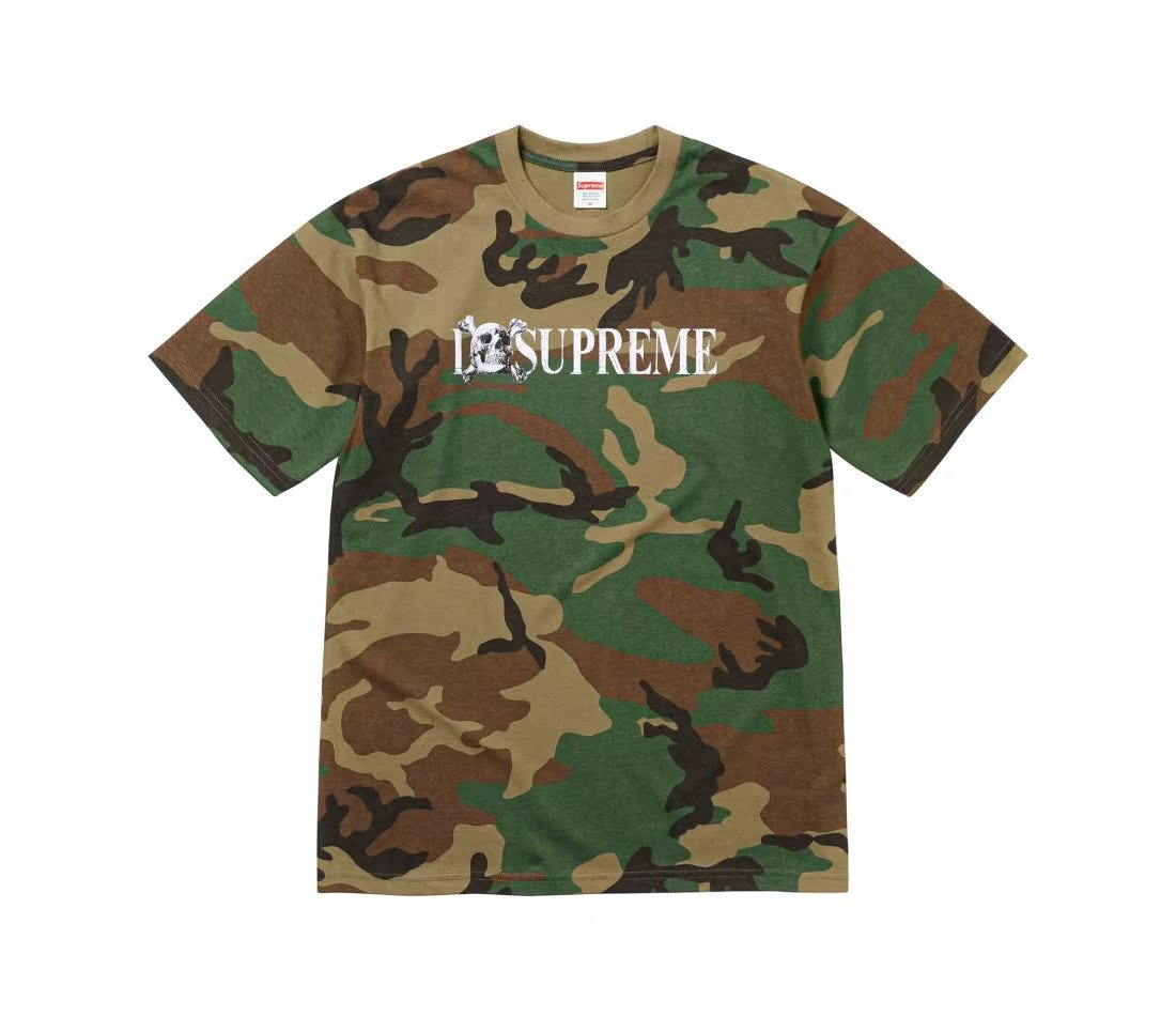 Supreme Supreme Skull Tee Woodland Camo