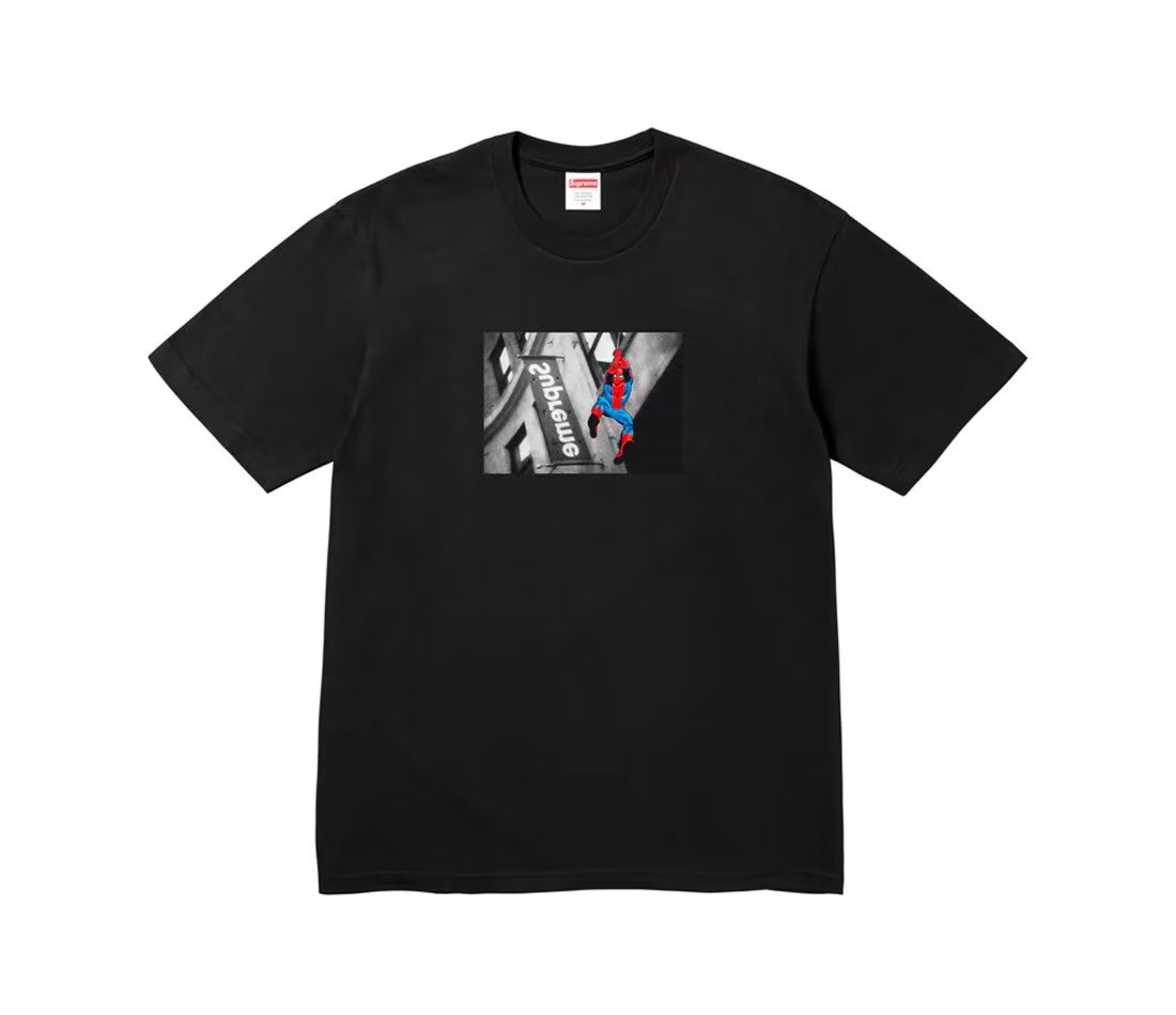 Supreme Supreme Spiderman Tee Black
