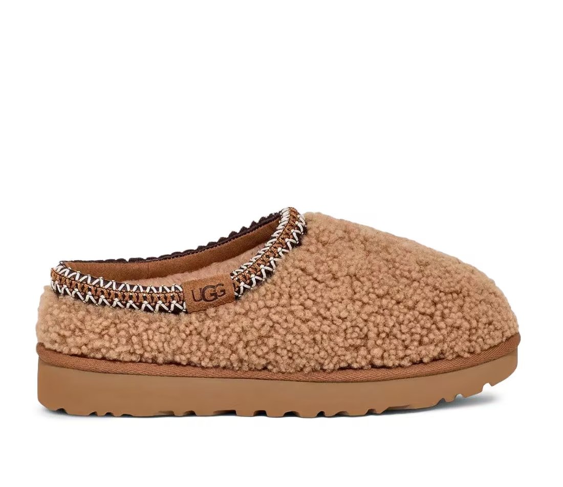 UGG Tasman Maxi Curly Slipper Chestnut — vue principale