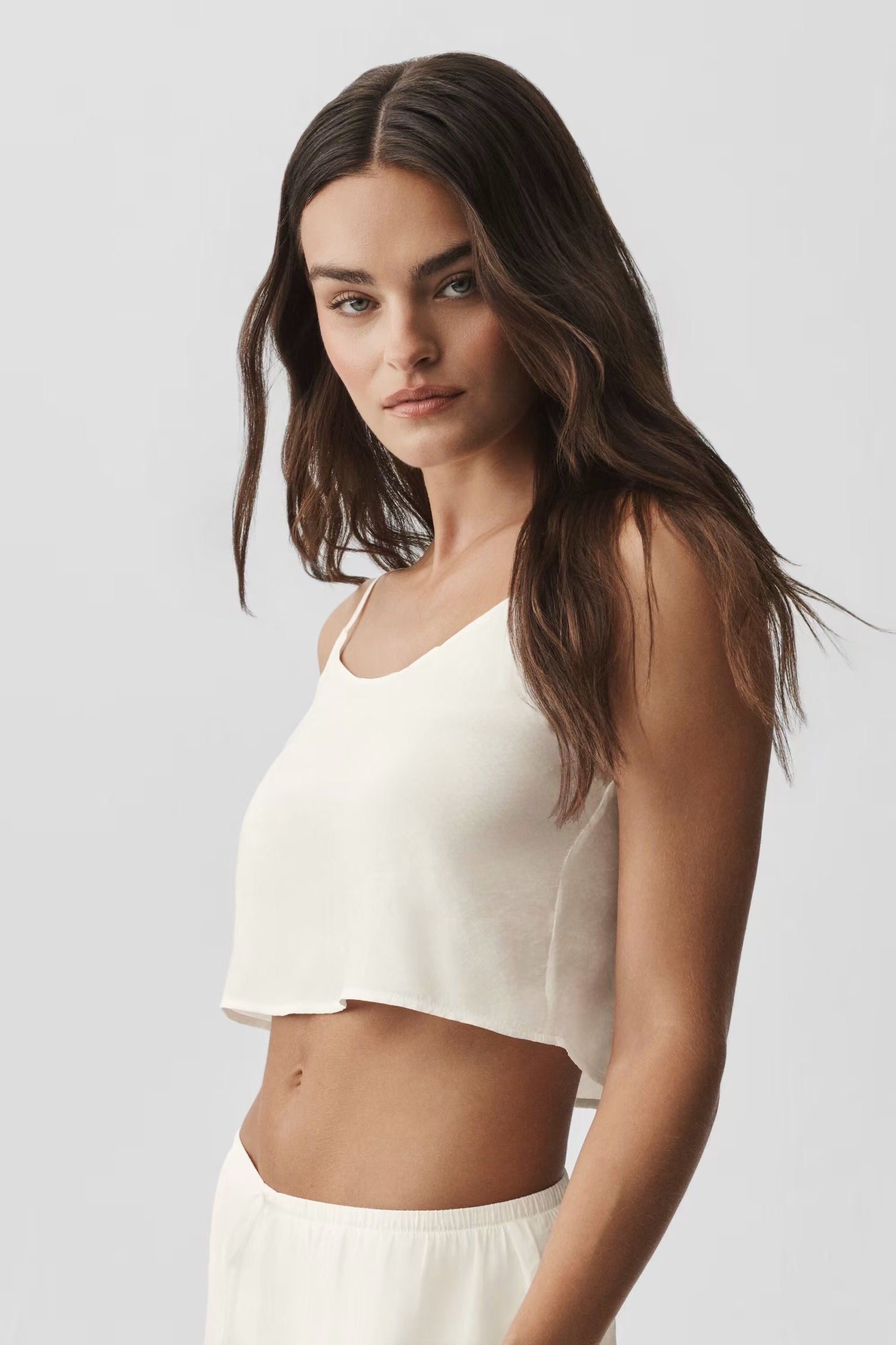 Semi-Sheer Golden Hour Tank - Ivory — vue principale