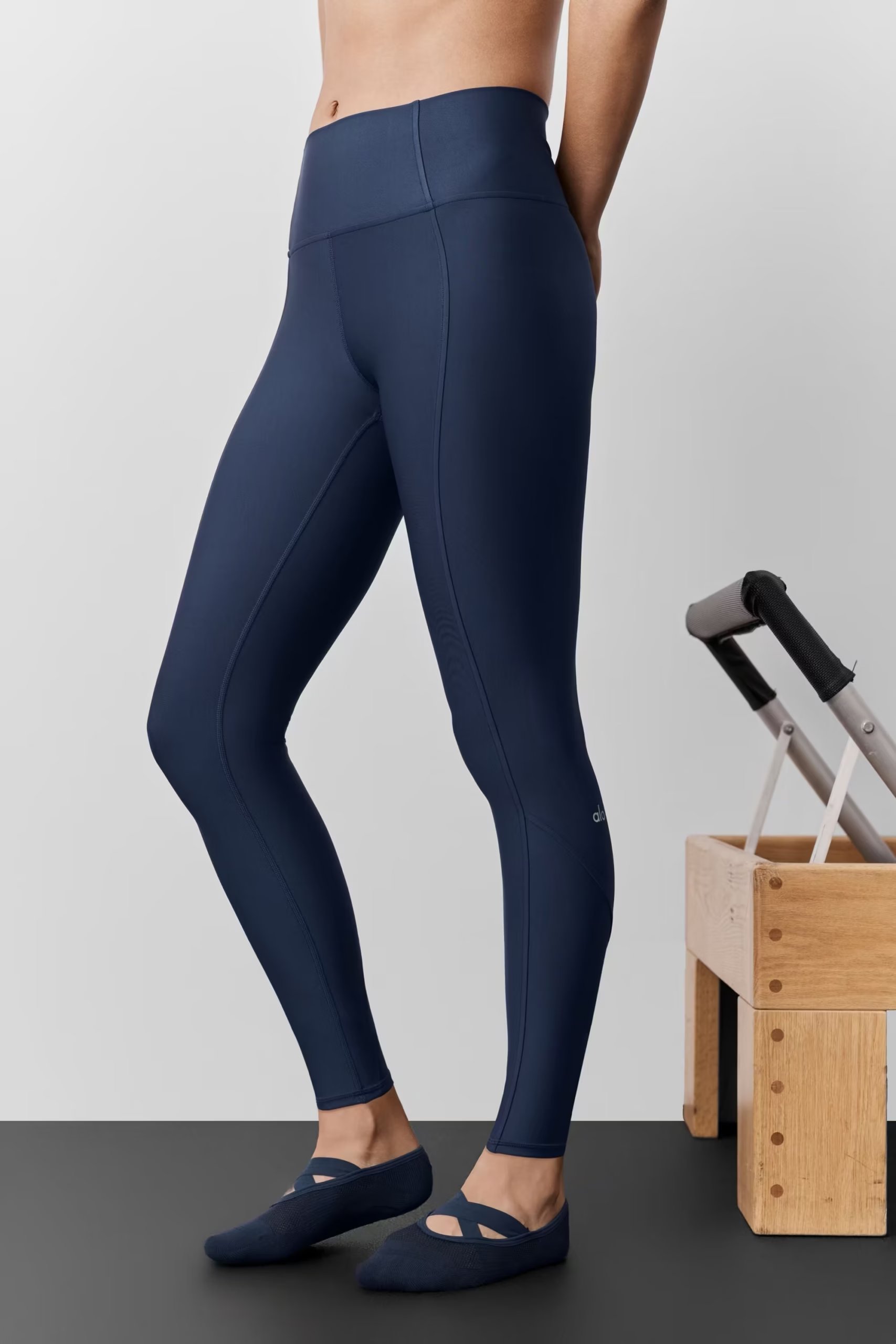 Airlift High-Waist 7/8 Fine Line Legging - Navy — vue principale