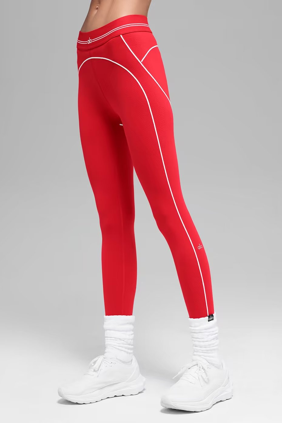 Airbrush High-Waist 7/8 Heart Throb Legging - Bright Red/White — vue principale