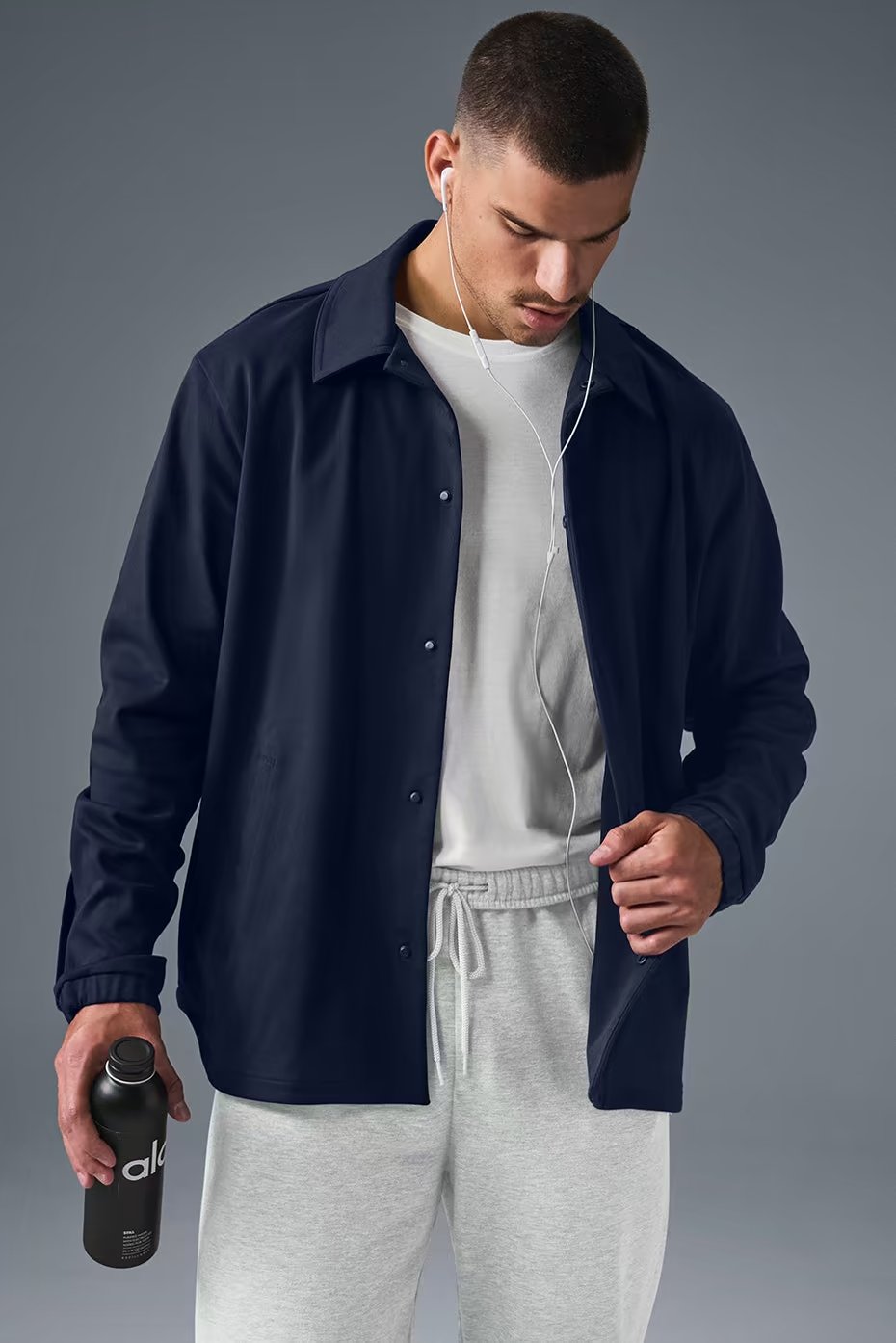 Edition Sueded Jacket - Navy — vue principale