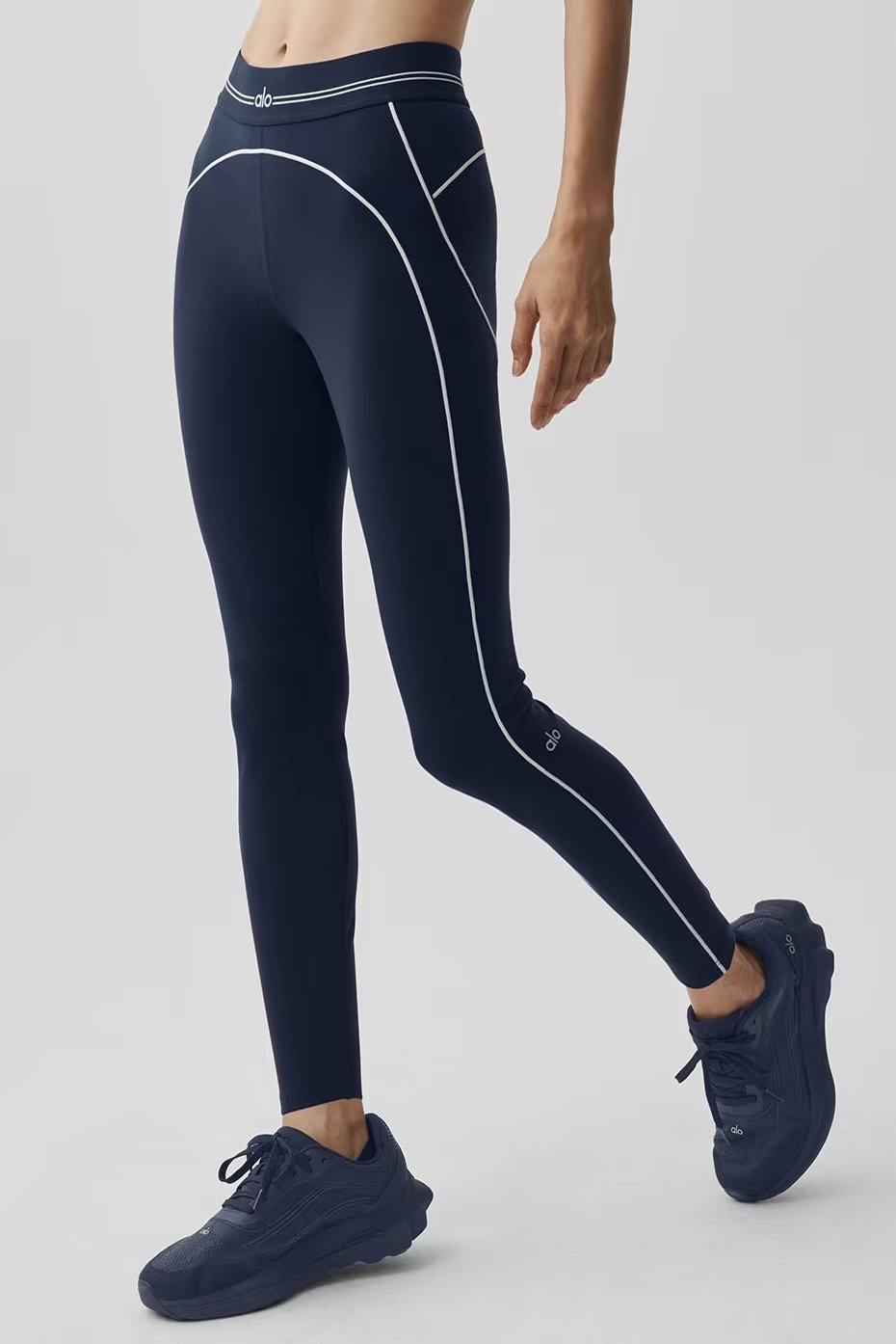 Airbrush High-Waist 7/8 Heart Throb Legging - Navy/White — vue principale