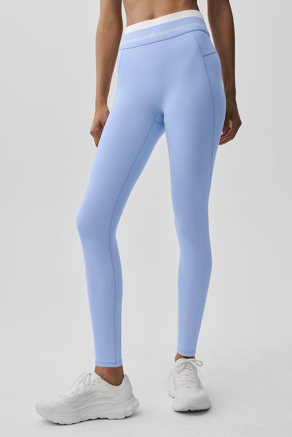 Airbrush High-Waist 7/8 Better Together Legging - Light Provence Blue/White — vue principale