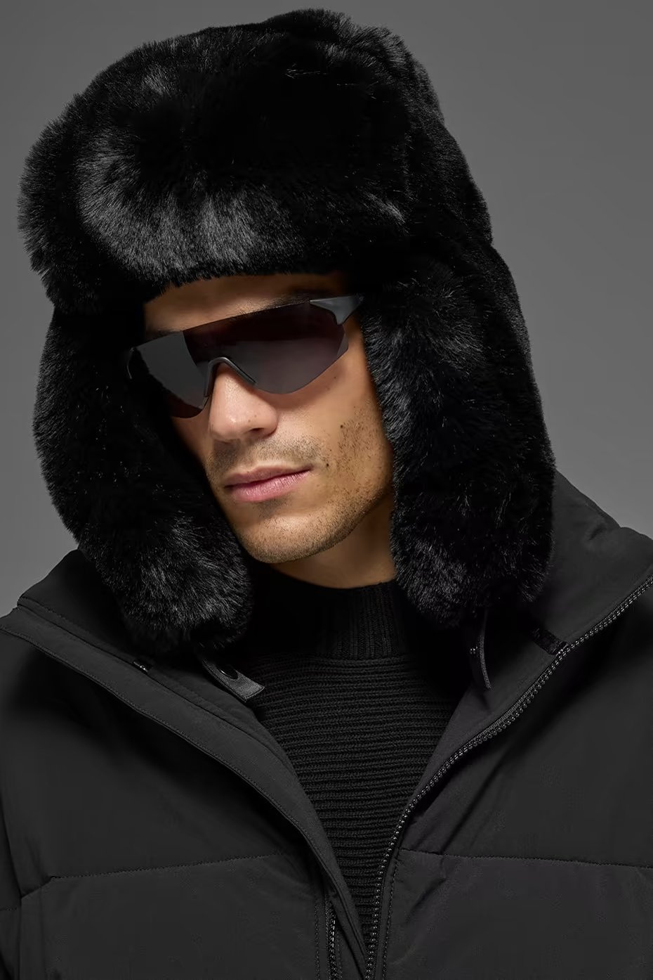 Faux Fur Starstruck Hat - Black — vue principale