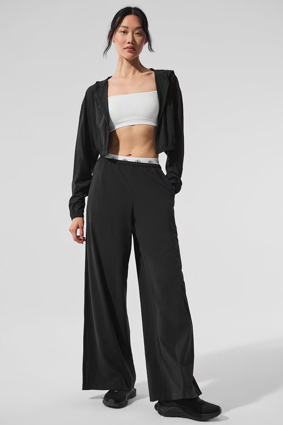 Breezy Wide Leg Pant (Long) - Black — vue principale