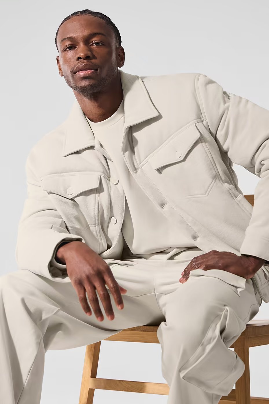 Ease Trucker Jacket - Bone — vue principale