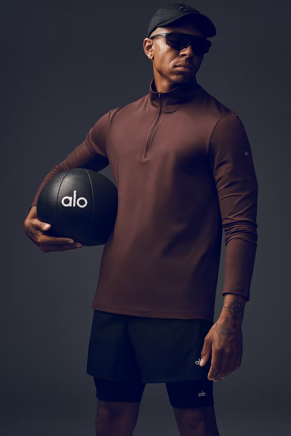 Conquer 1/4 Zip Reform Long Sleeve - Brownstone — vue principale