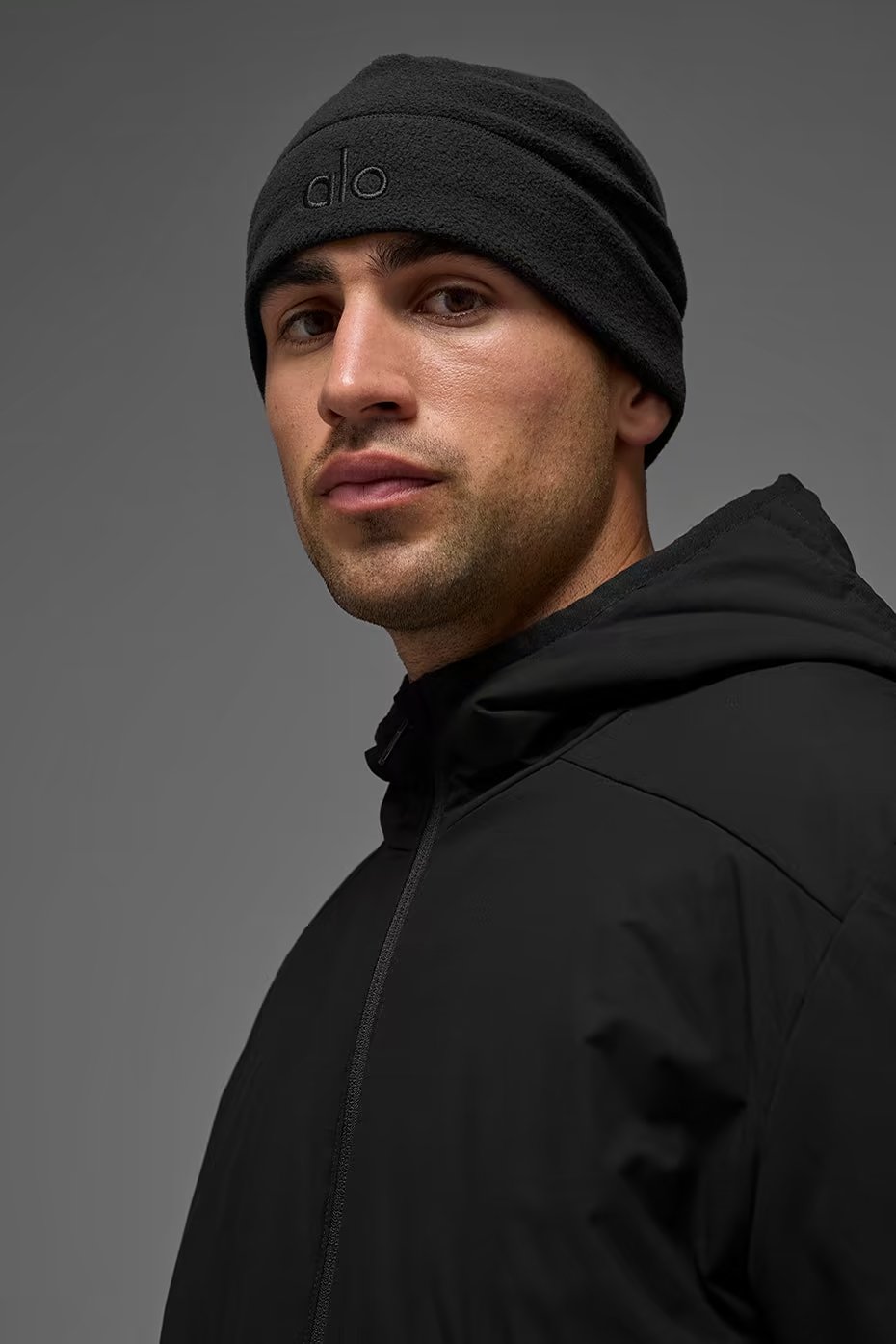 Alo Yoga Performance Fleece Beanie - Black/Black