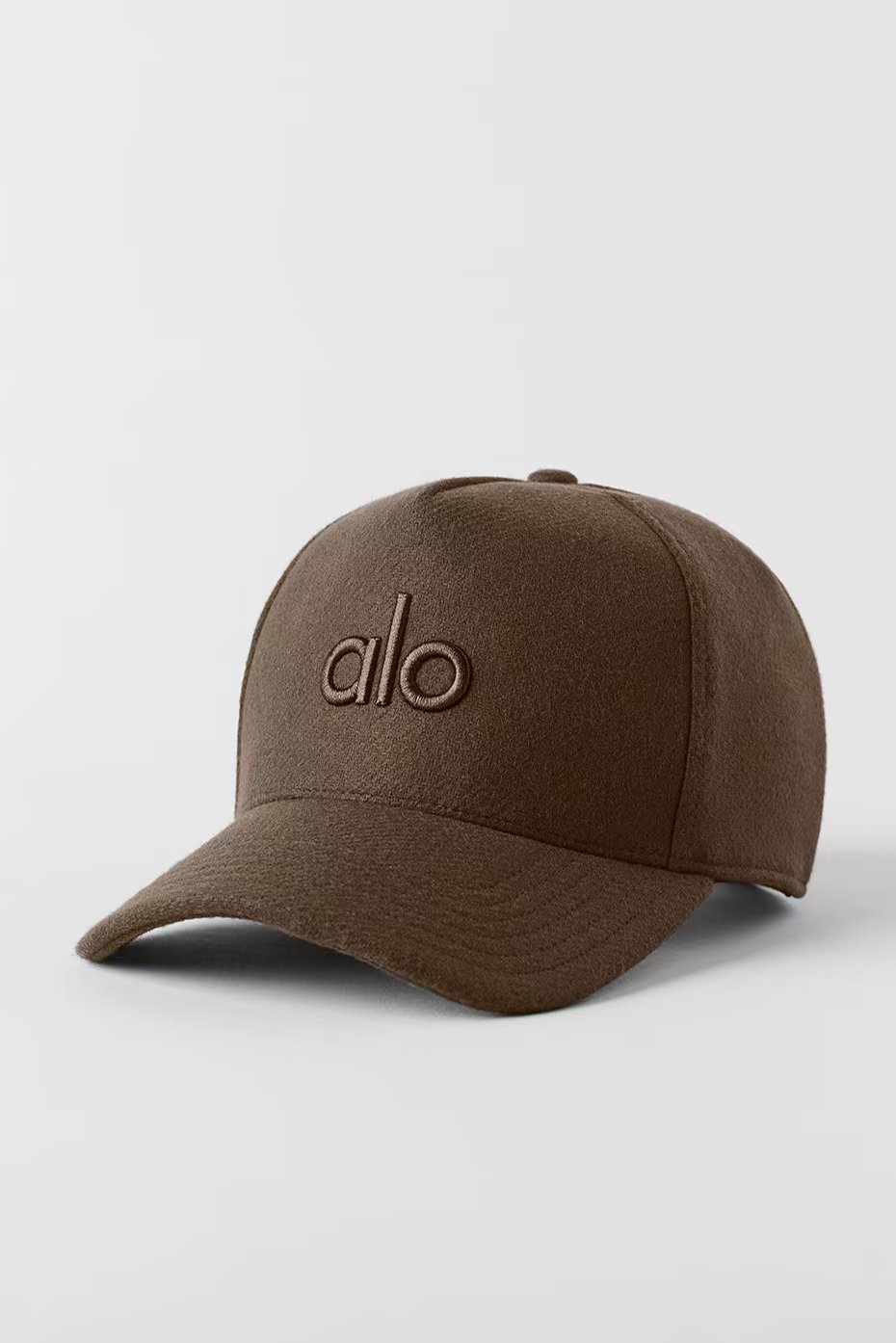 Alo Yoga Wool Blend District Trucker Hat - Espresso