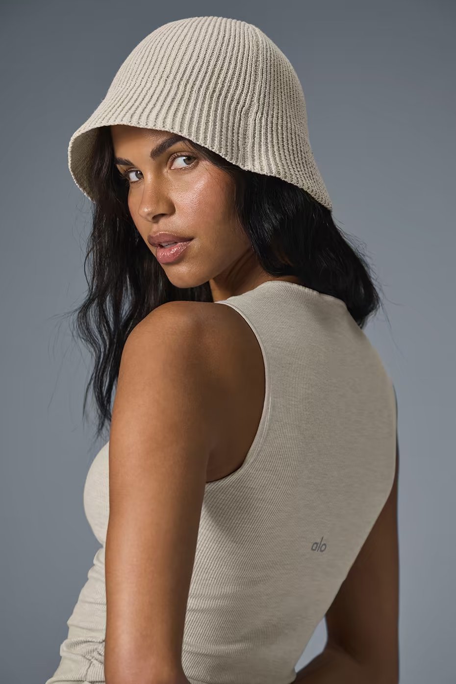 Denim Knit Cloche - Ivory/Oatmilk — vue principale