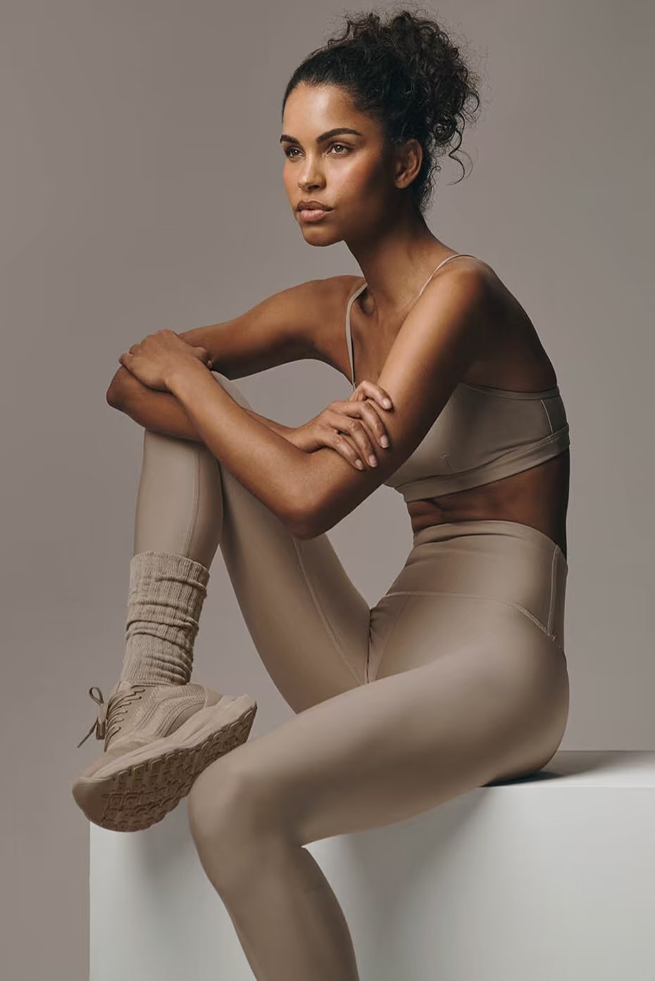 High-Waist Airlift Legging - Gravel — vue principale