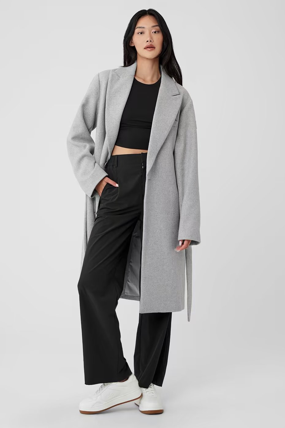 Wool Gameday Overcoat - Athletic Heather Grey — vue principale