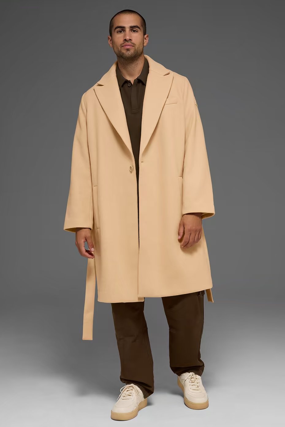 Alo Yoga Wool Gameday Overcoat - Camel