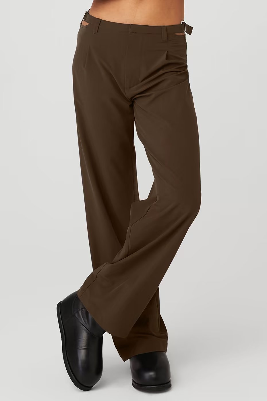 Alo Yoga Mid-Rise Showdown Trouser - Espresso