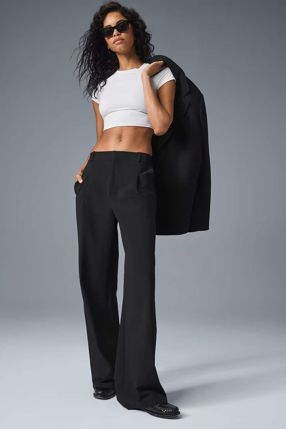 Alo Yoga High-Waist Pursuit Trouser (Long) - Black