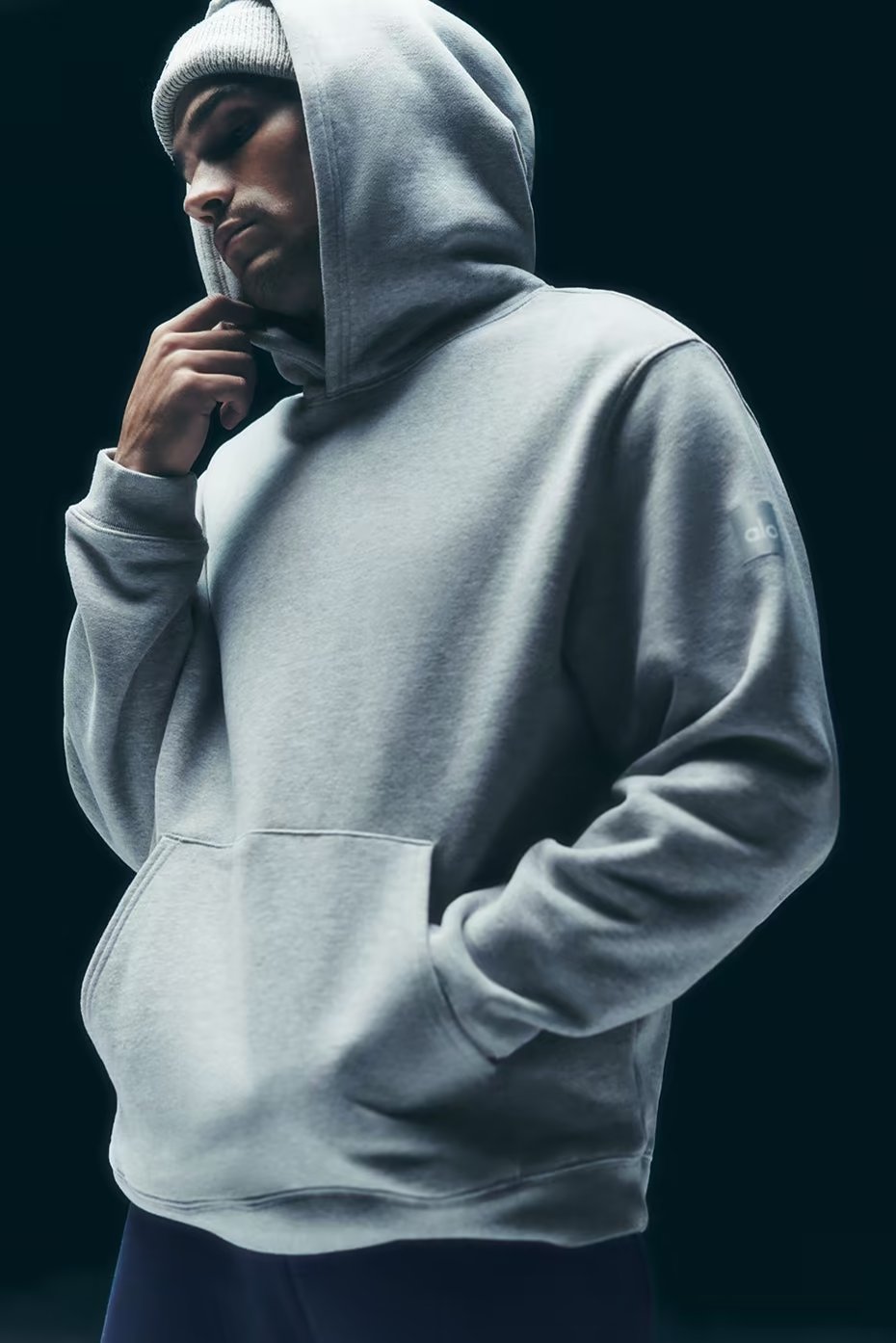 Alo Yoga Renown Heavy Weight Hoodie - Athletic Heather Grey
