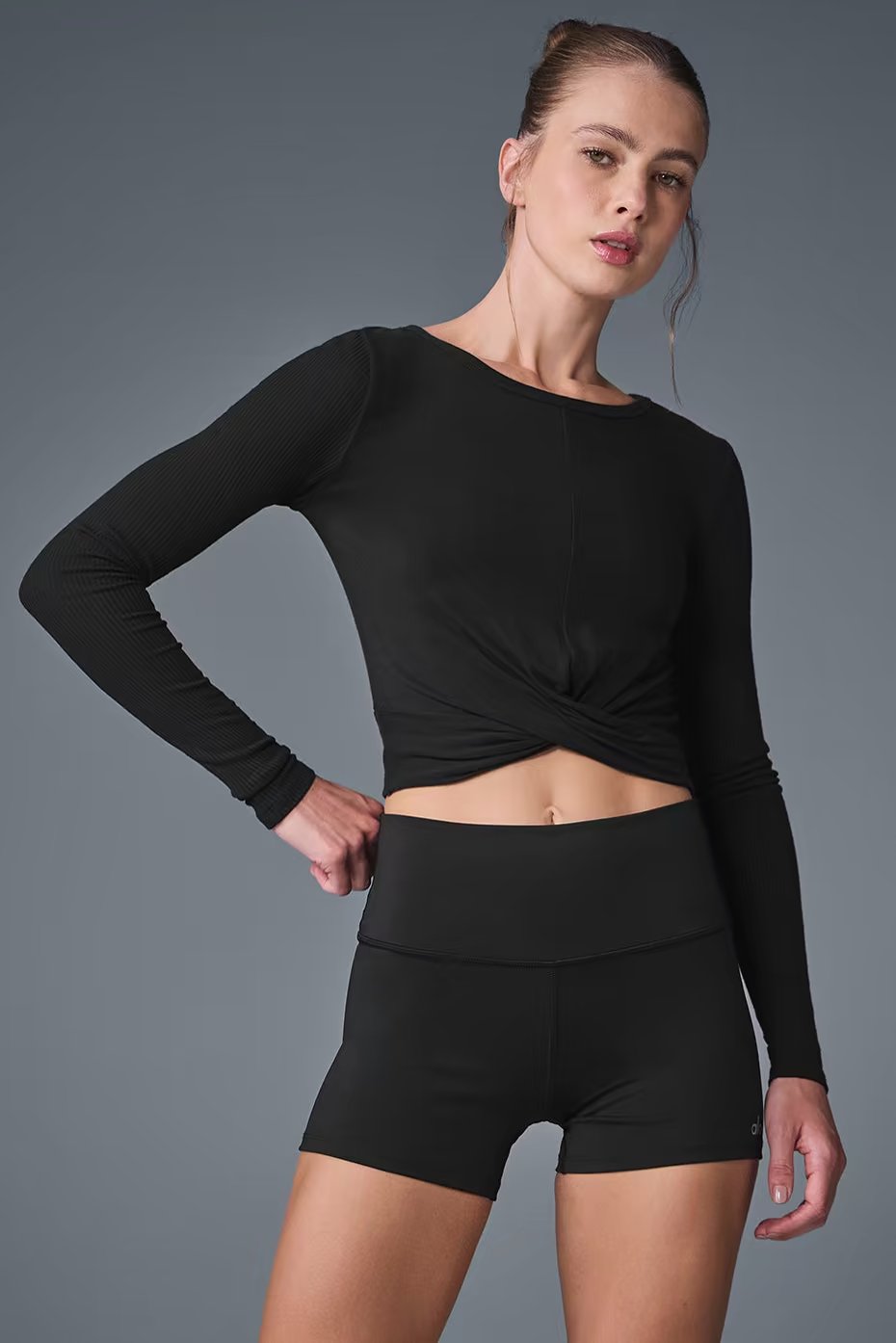 Cover Long Sleeve Top - Black — vue principale