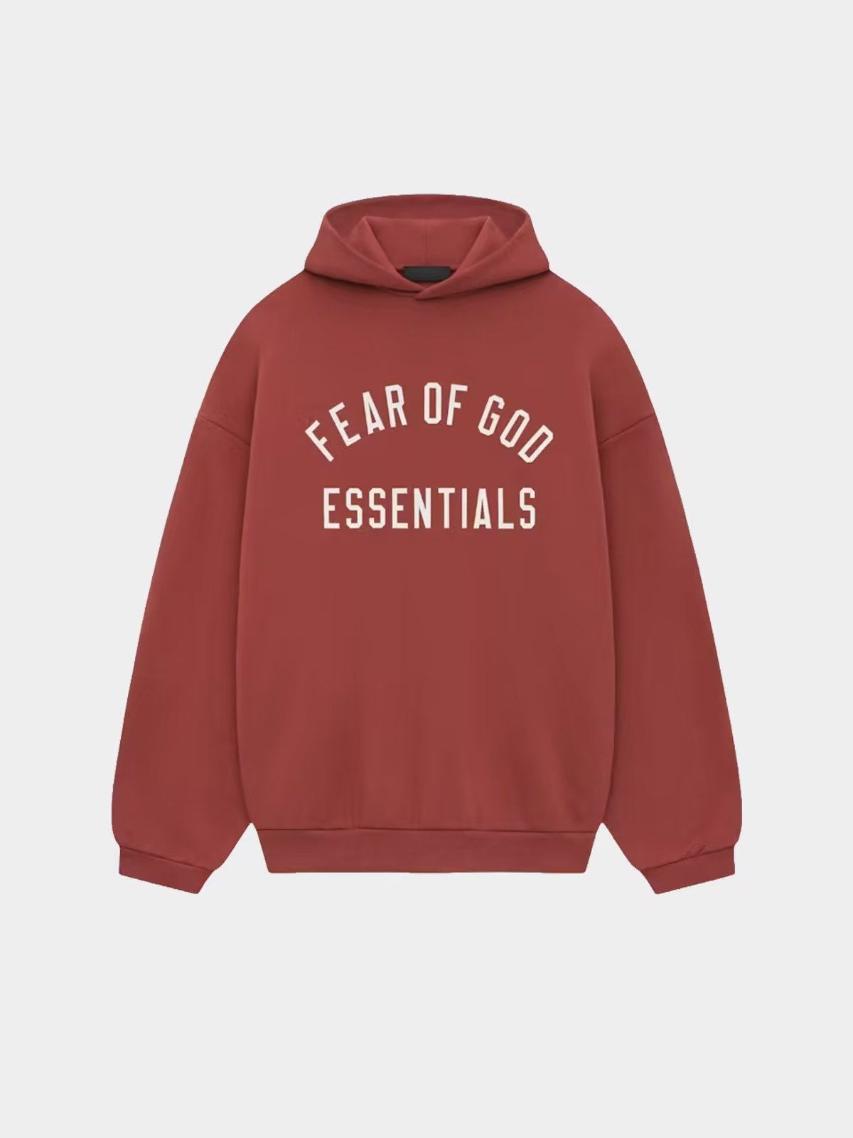 Fear of God Fear of God Essentials Hoodie Crimson (FW24)