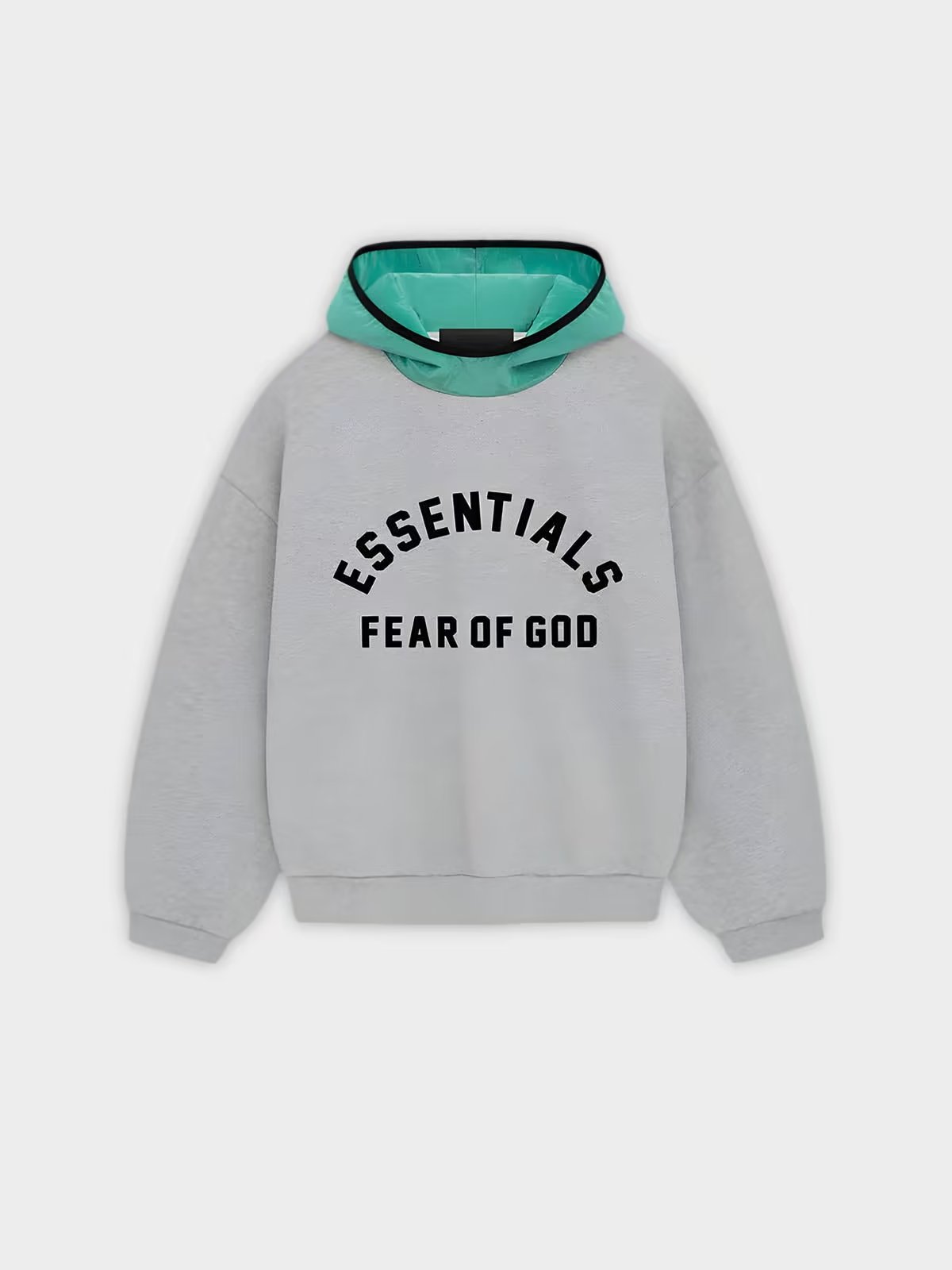 Fear of God Fear of God Essentials Hoodie Nylon Fleece Hoodie light Heather Oatmeal/Mint (SS24)
