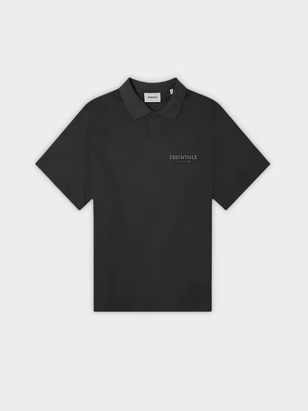 Fear of God Fear of God Essentials T-Shirt Polo Black (FW20)