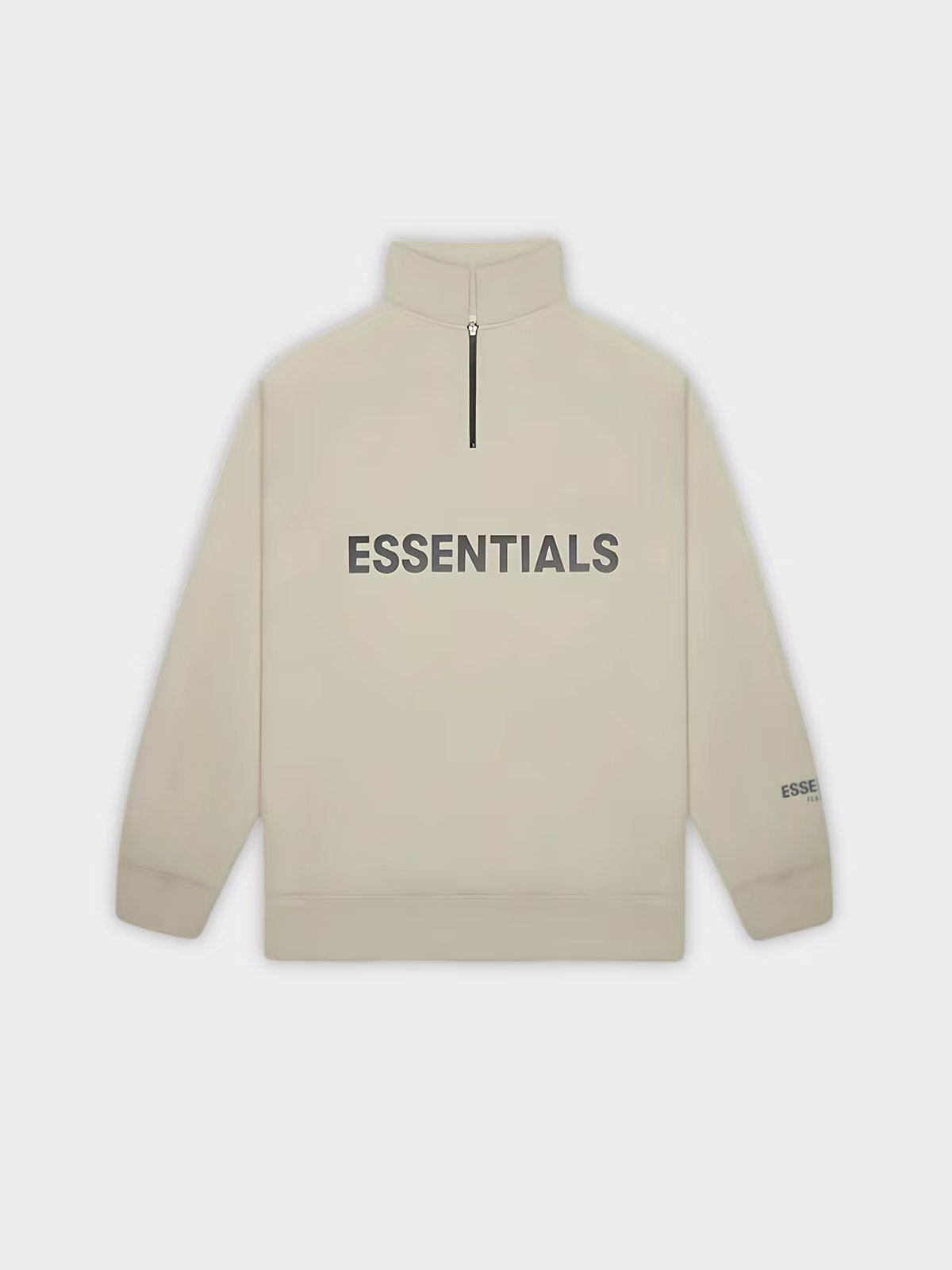 Fear of God Fear of God Essentials Sweatshirt Half-zip Moss (SS20)