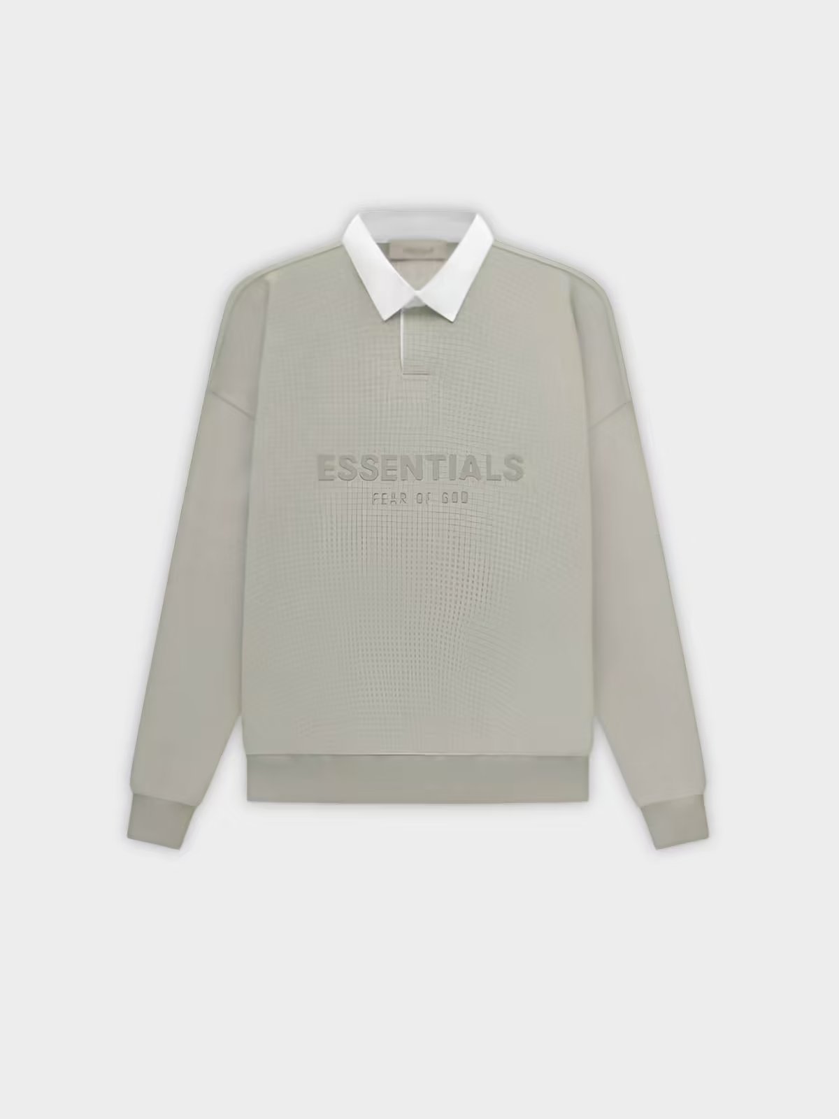 Fear of God Fear of God Essentials Long Sleeve Waffle Henley Rugby Seal (SS23)